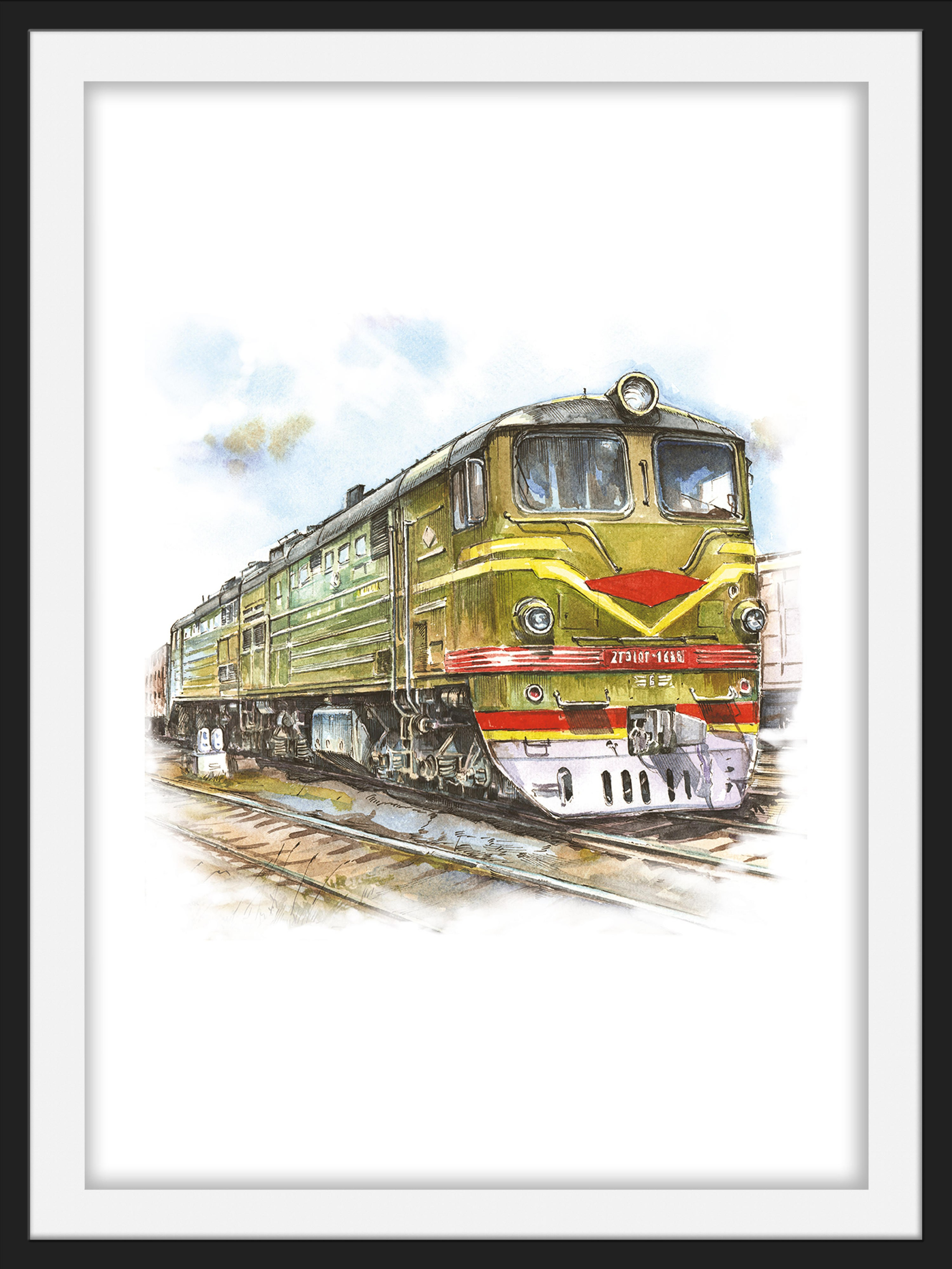 Магазин. Художник Александр Петрунин