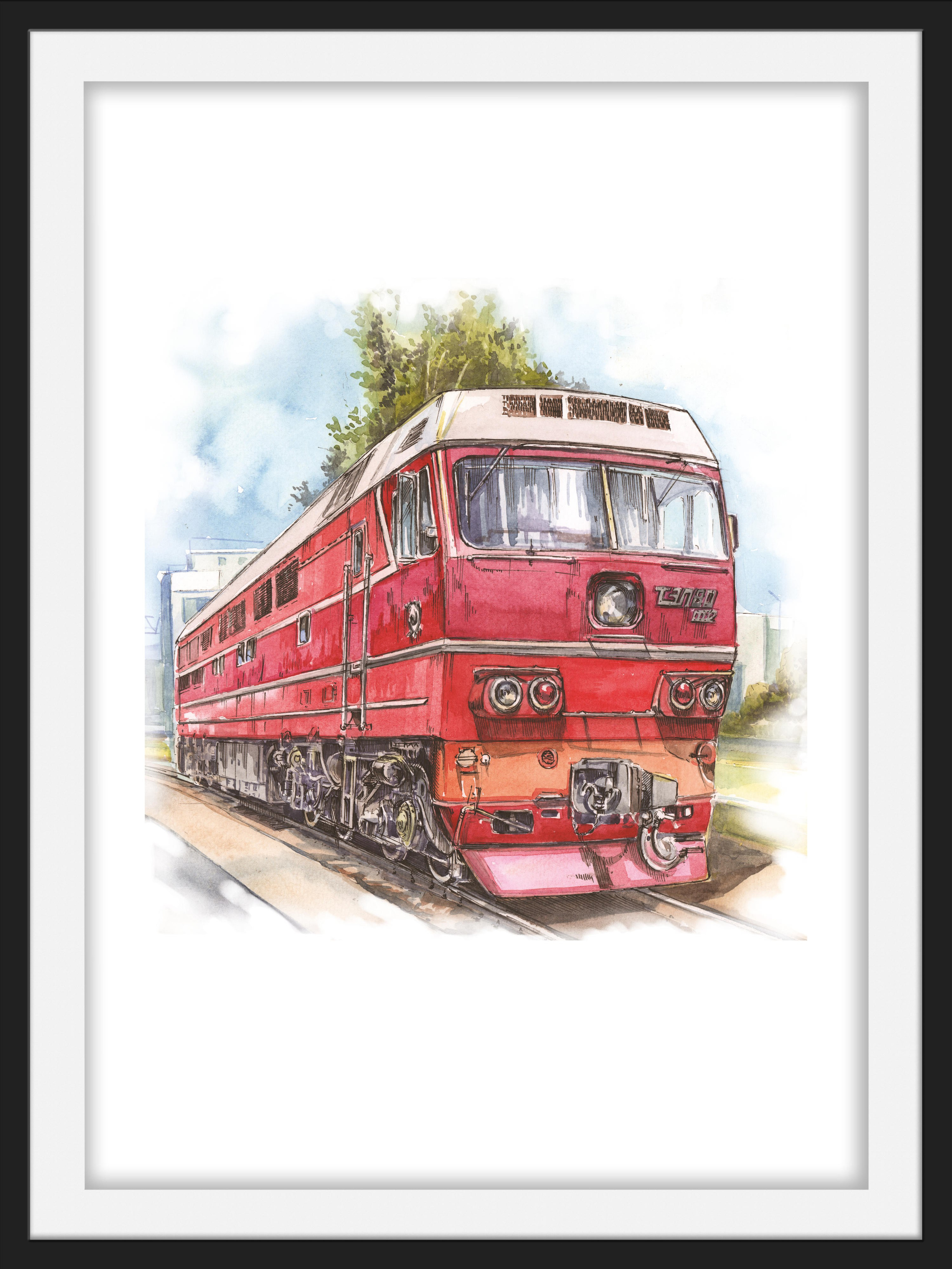 Магазин. Художник Александр Петрунин