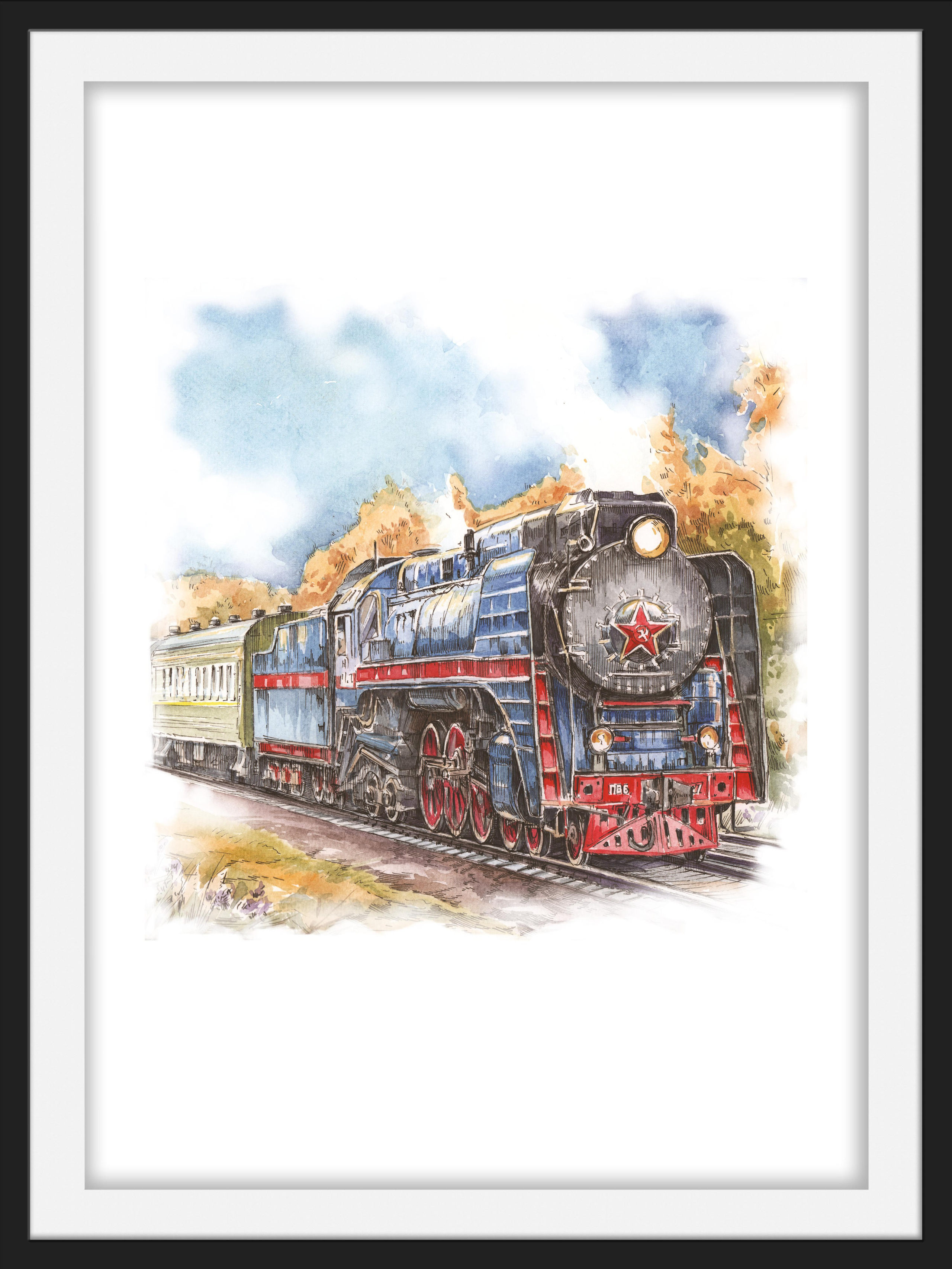 Магазин. Художник Александр Петрунин