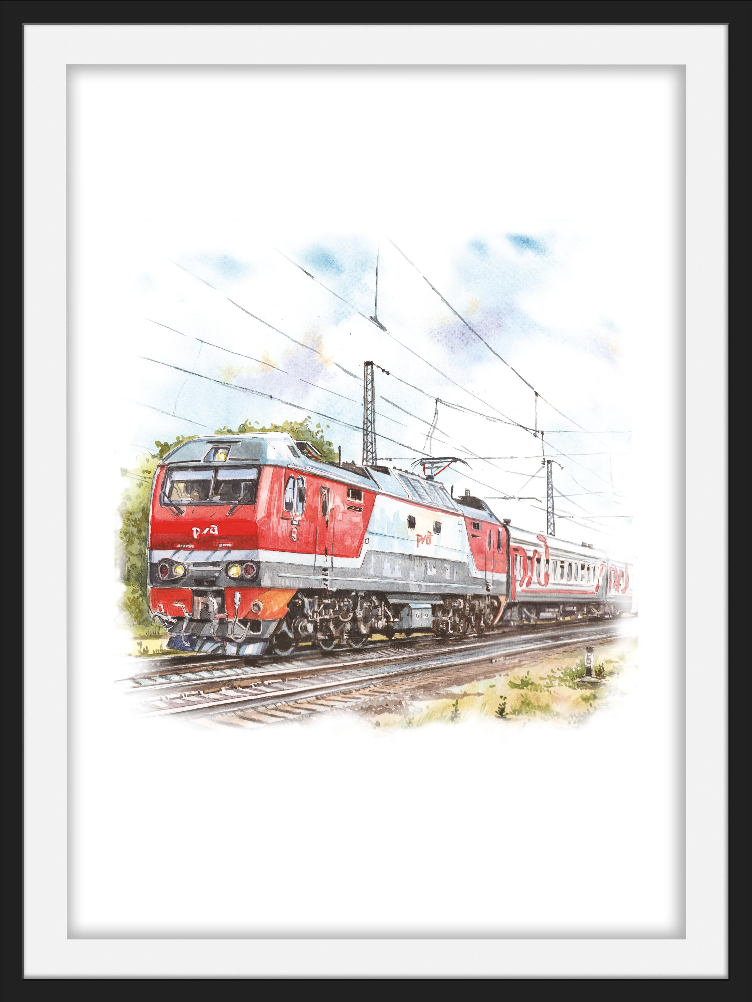 Магазин. Художник Александр Петрунин