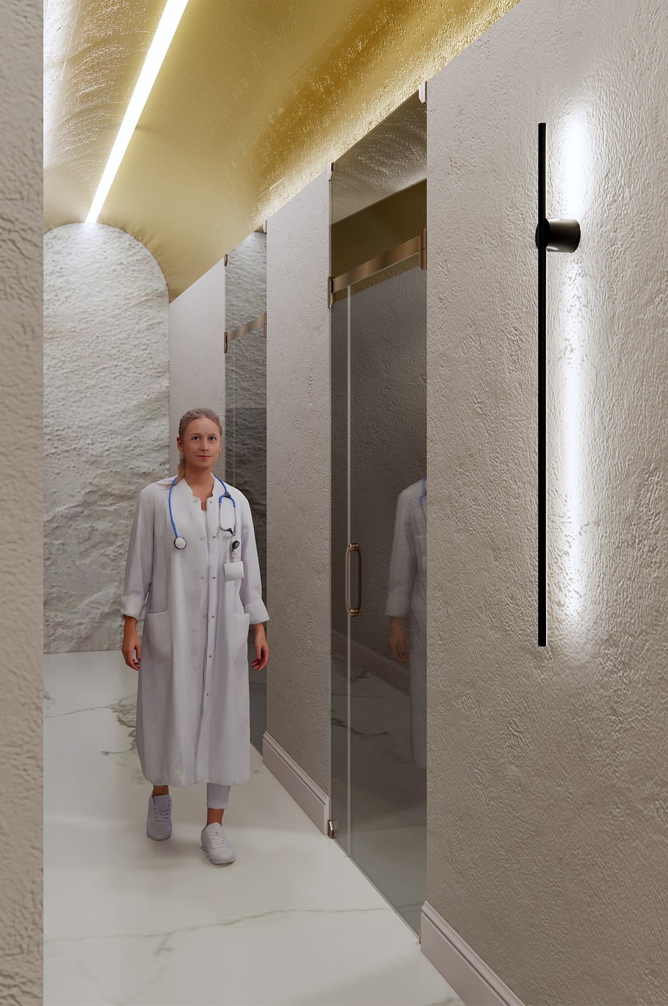 Design of a private clinic. Interior designer Stockholm