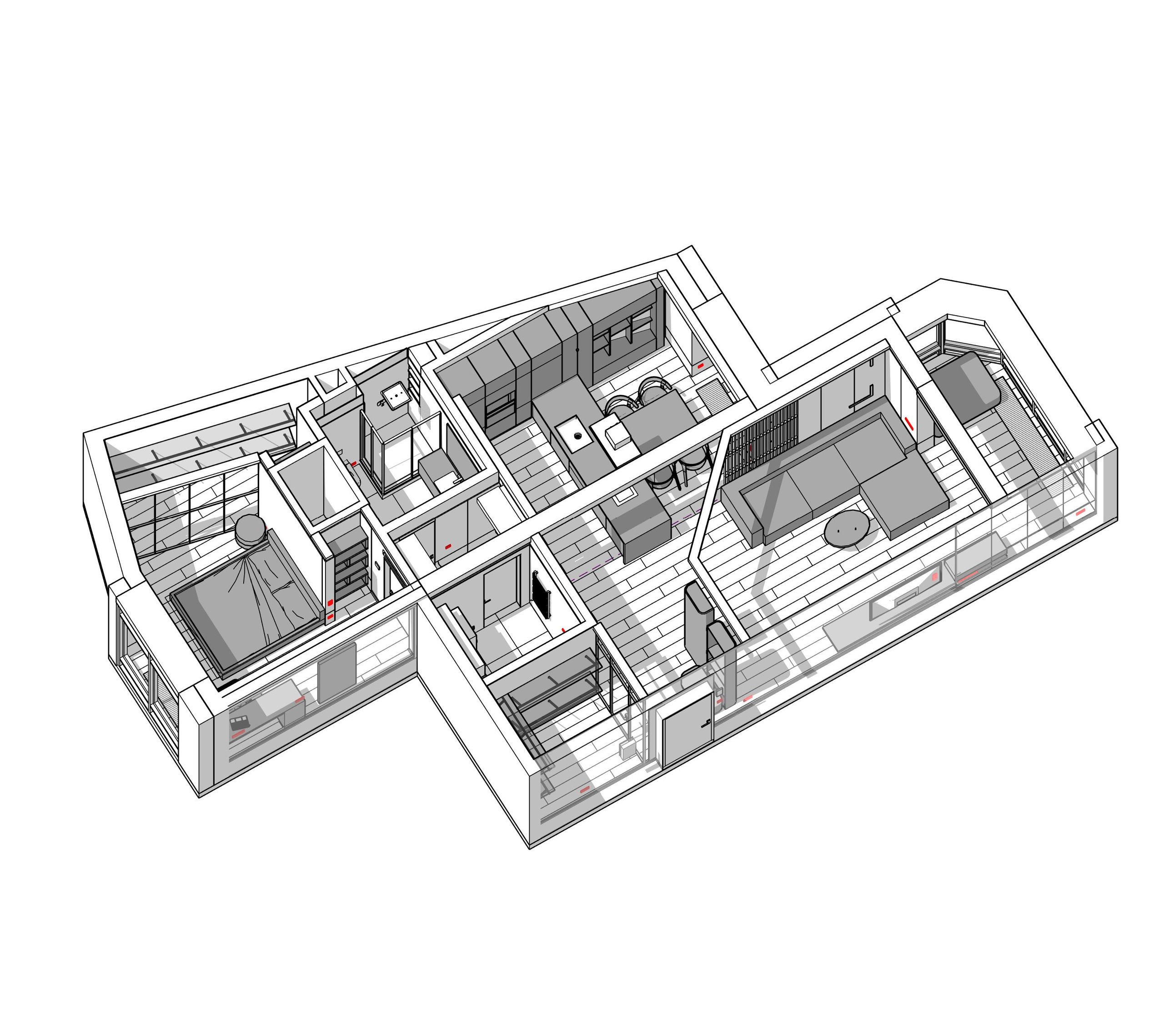 Квартира ЖК Аквамарин. Архитектурно-дизайнерское бюро ROOMS