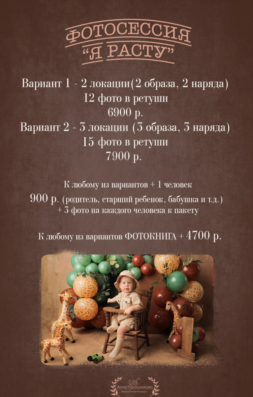 Стоимость. Фотограф новорожденных в Новокузнецке Анна Горошникова