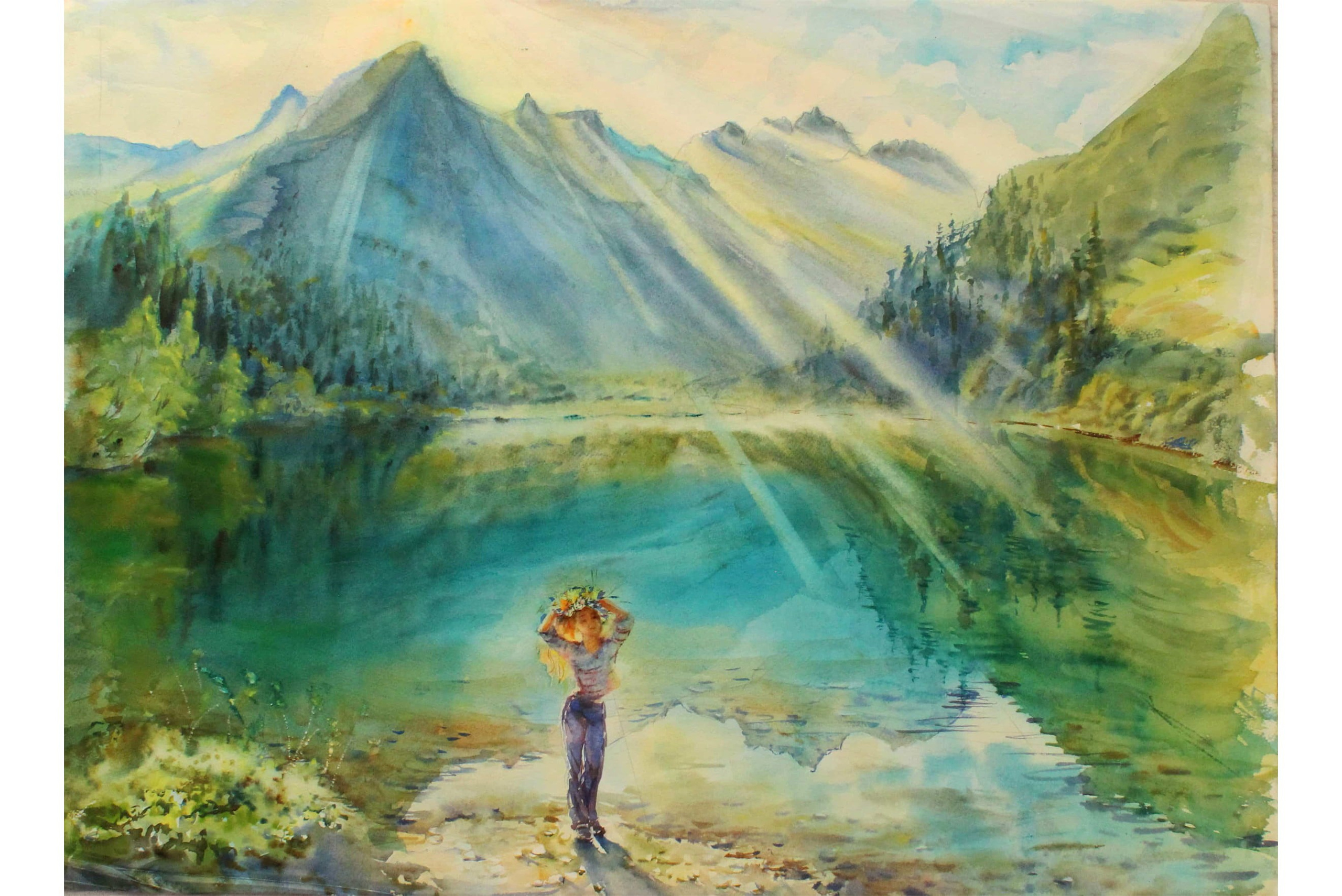 Пейзажи художника Галины Поплавской. Свет акварели Галины Поплавской