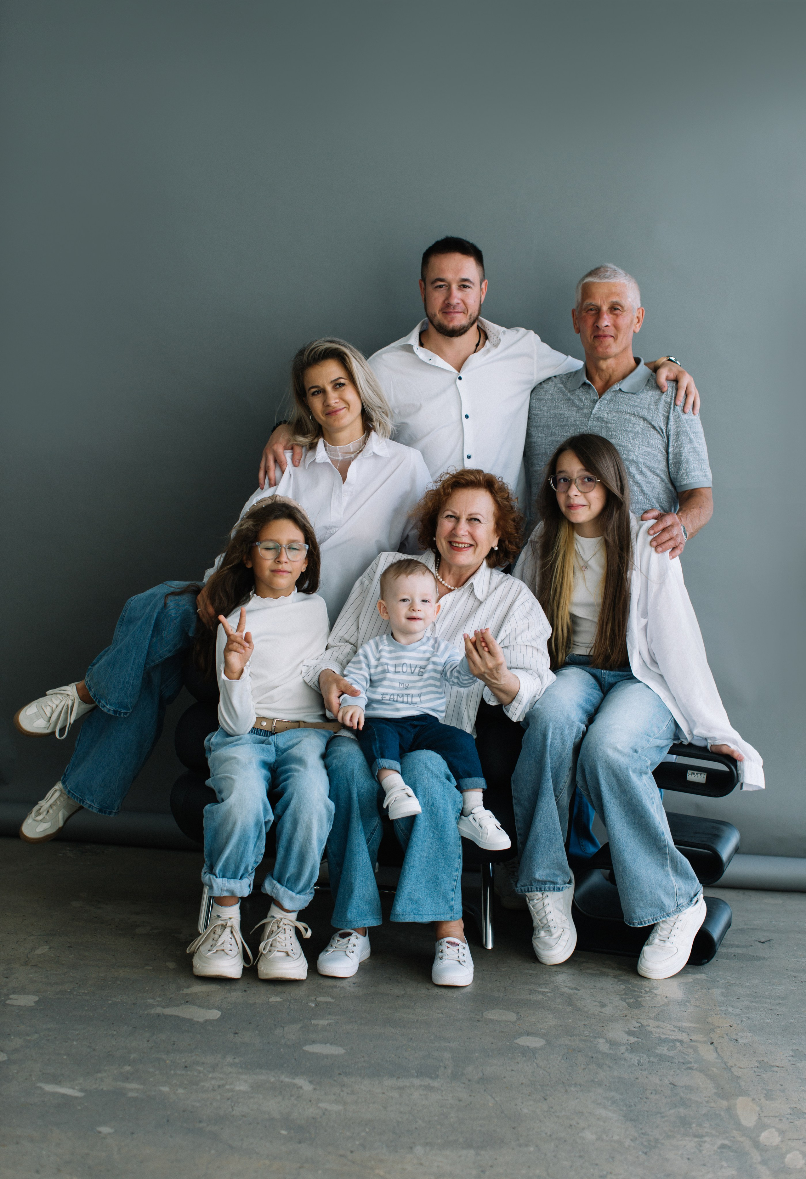 Съёмка для большой семьи. Семейный и детский фотограф в Новосибирске Алёна Малахова