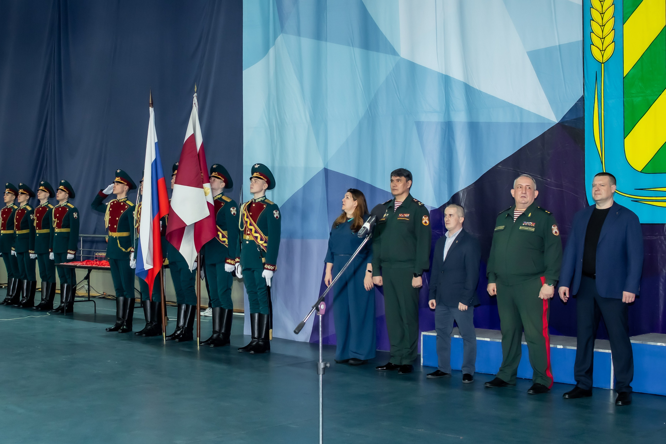 открытие Кубка Ленинского городского округа по рукопашному бою, торжественная церемония — фотограф Карасёва Елена