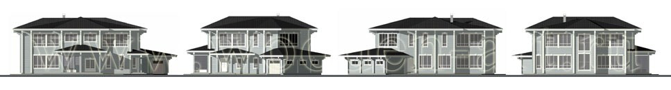 «Жуковка» 546 кв. м. Проекты деревянных домов