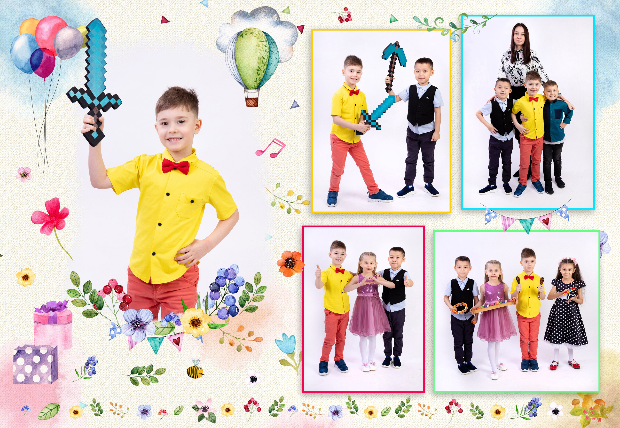 Образ выпускника детского сада для белого фона. Выпускные альбомы в Москве и Подмосковье