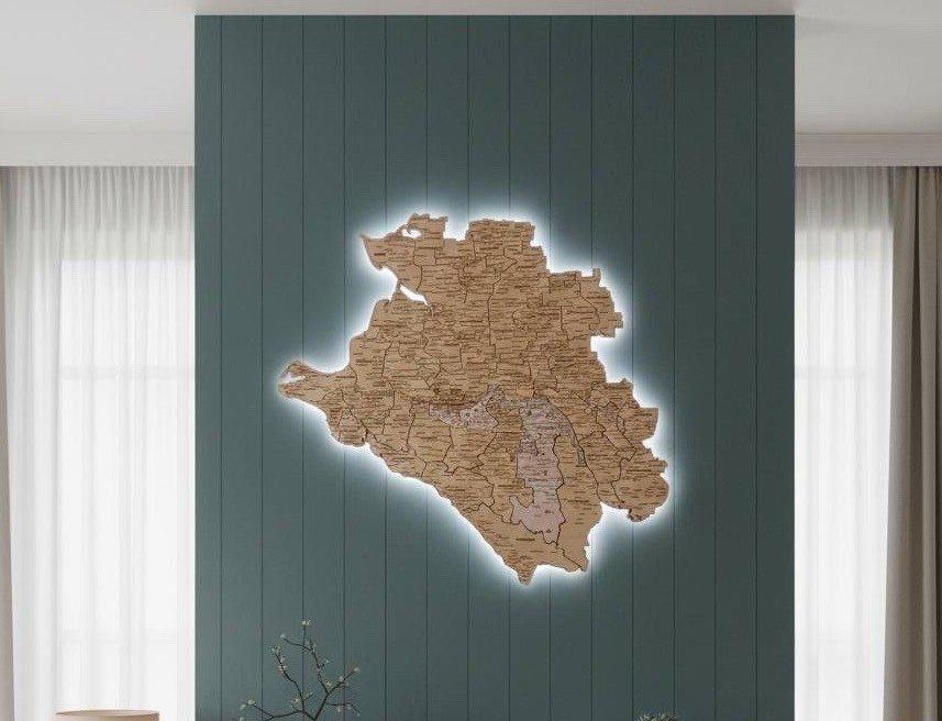 Карта мира из дерева. Art objects for walls. Author’s paintings, panels, clocks and portraits by photo