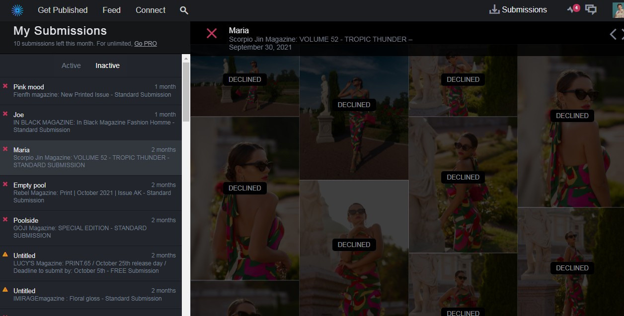 Kavyar.com Отправить фото в журнал