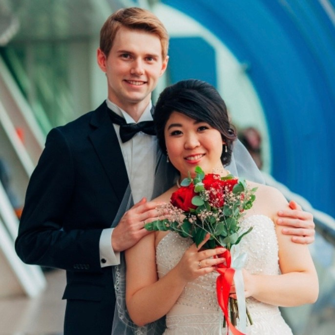 Свадьба на мосту Багратион / Москва Сити