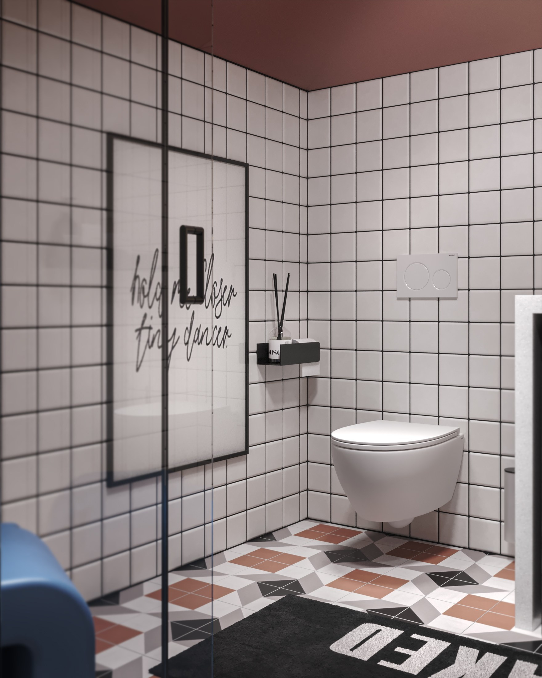 3D visualization of a small apartment for TADstudio #2. 3D visualization for architects and designers