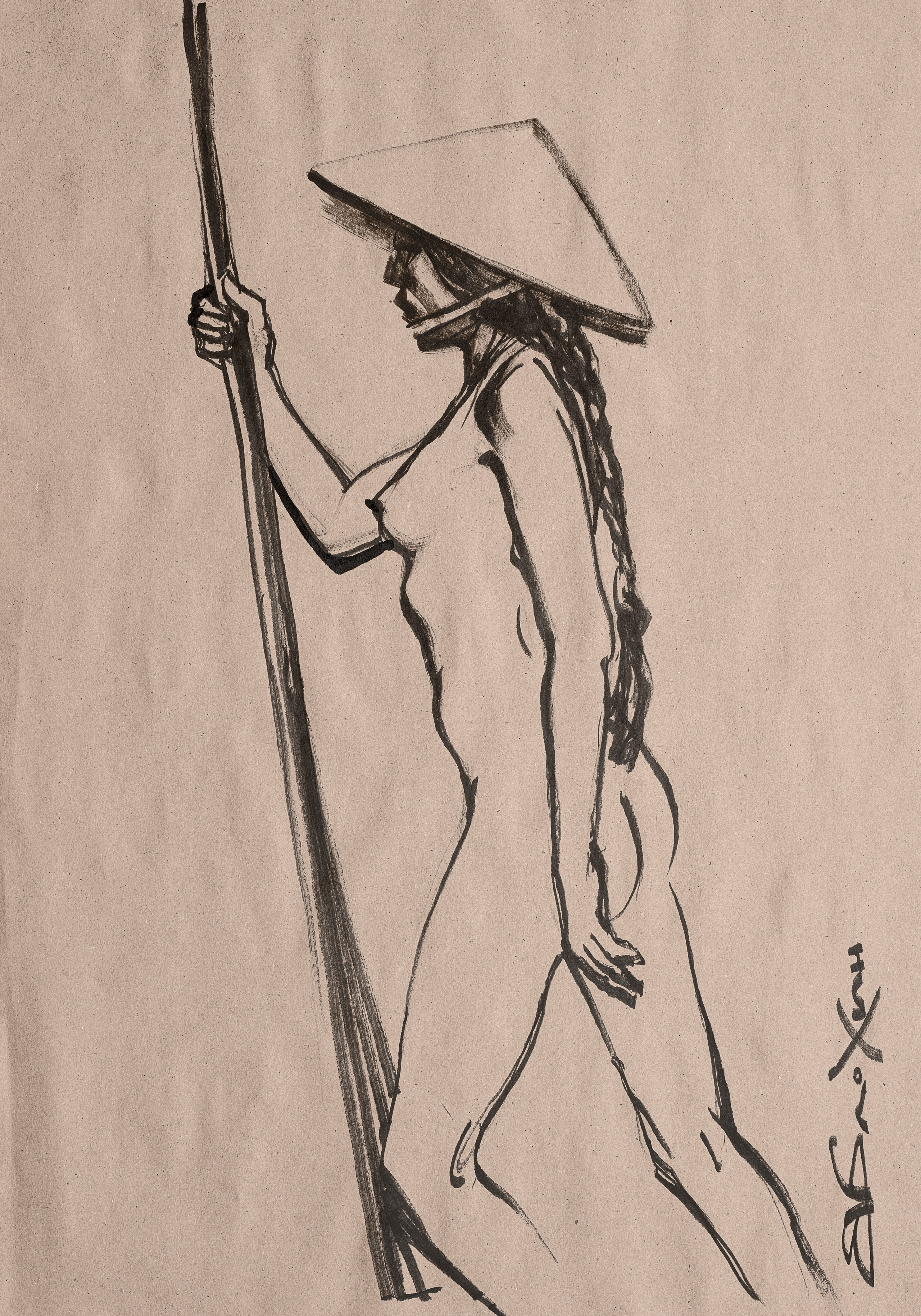 «Вьетнам. Модель с шестом» - Валерий Блохин