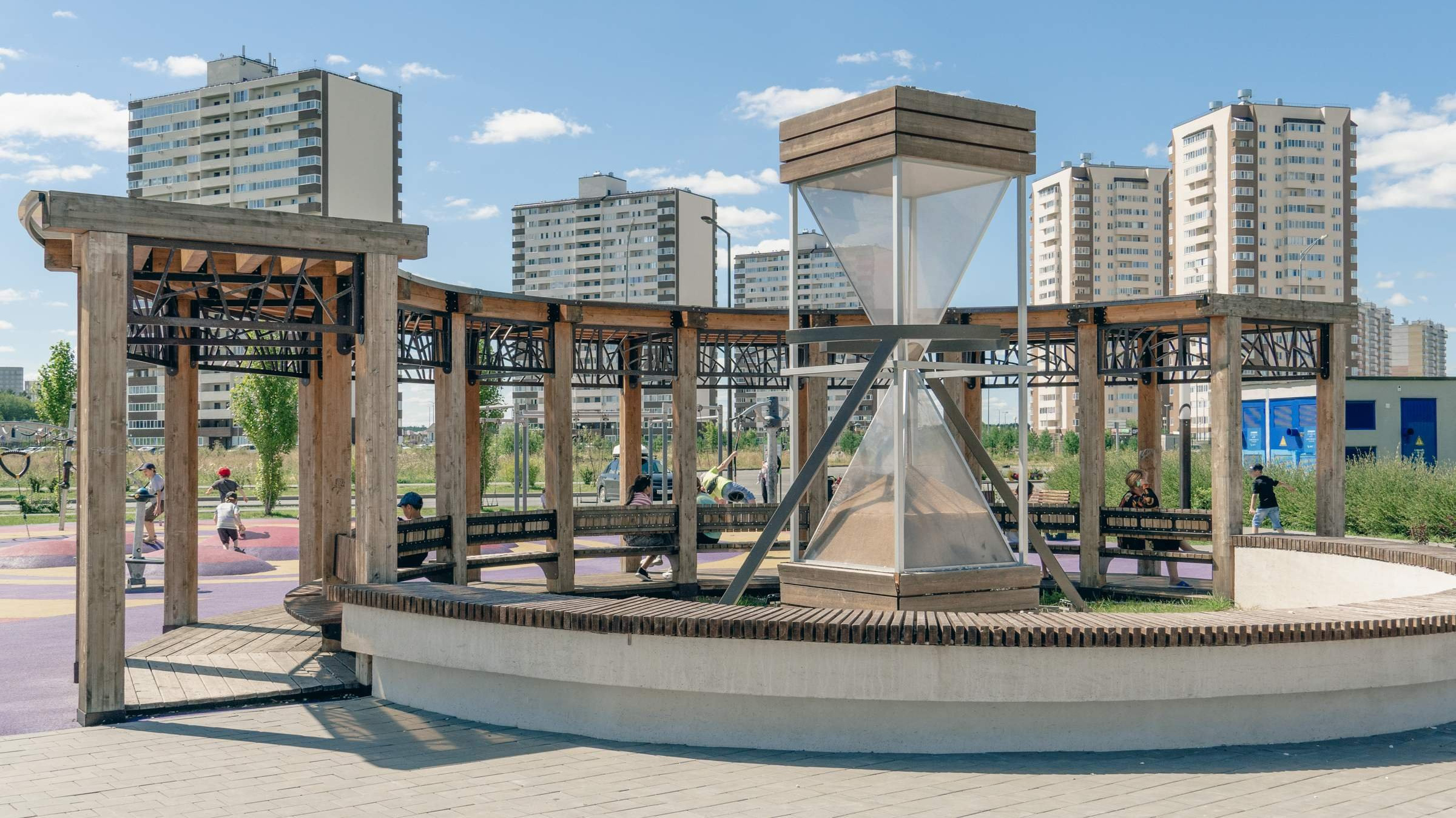 Сквер «Песочные часы» в Тюменской слободе