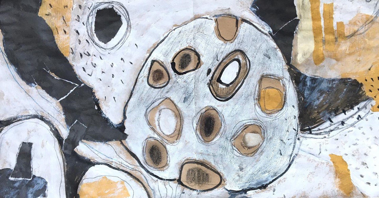 Collage, mixed media. Художник Даля Бучионите