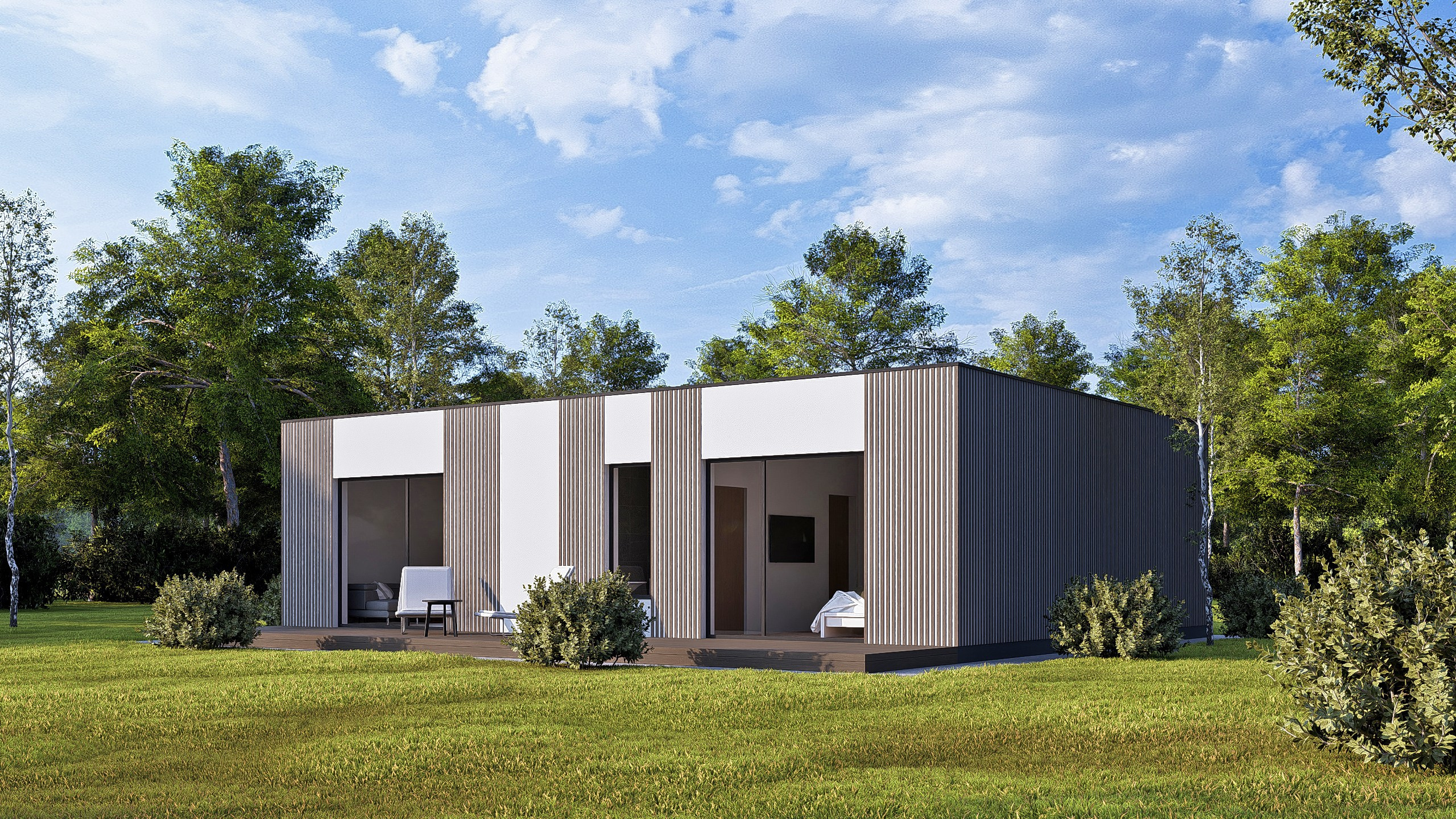 Дом серии БыстроДом 120 , вид сверху