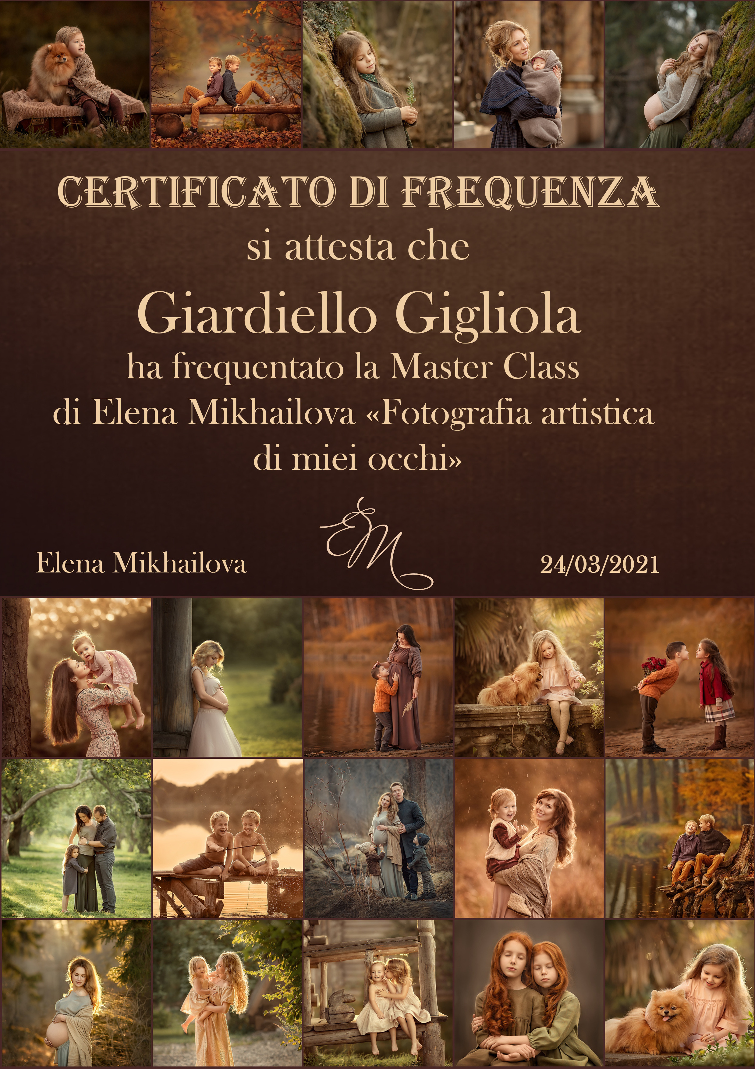 1Lessons of Elena Mikhailova. Photographer Elena Michelle