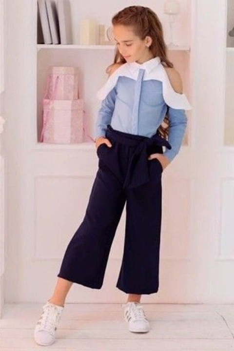 Съемка школьной формы с акцентом на тканевые особенности и текстуры