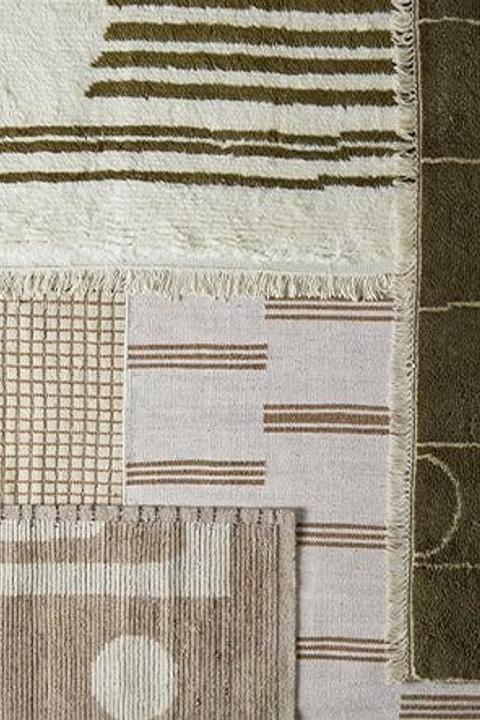 Съемка ковров с разными текстурами и материалами