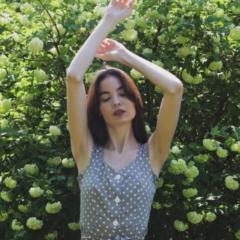 съемка в цветах, в парке Казани