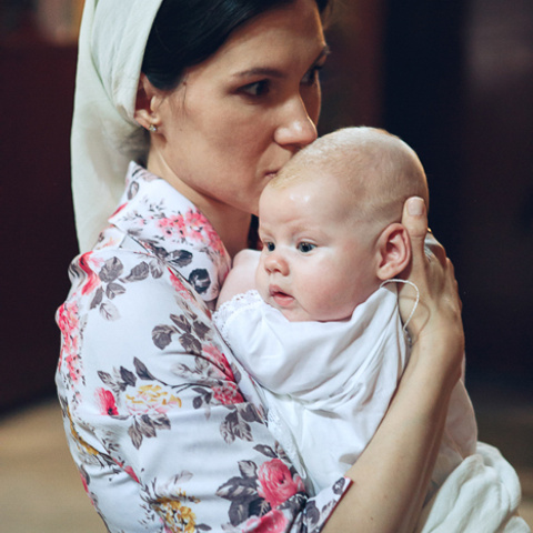 ребенок крещение