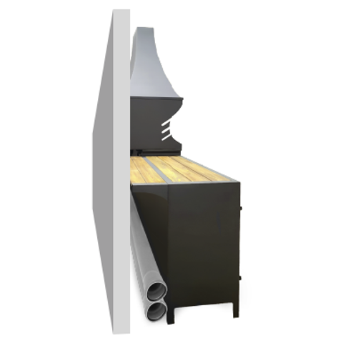 «Джета» мангальная зона для установки вплотную к&nbsp;стене