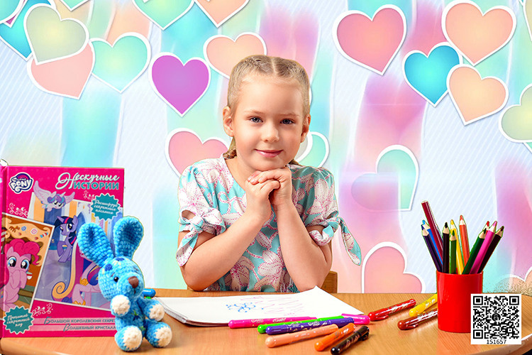 область применения оживших фотографий - фотосессия в детском садике