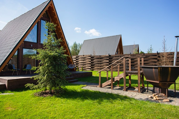 Стоимость проживания в доме отдыха "Чантриум" - смотреть. Коттедж А-фрейм с баней и уличным чаном в Подмосковье - в аренду для отдыха