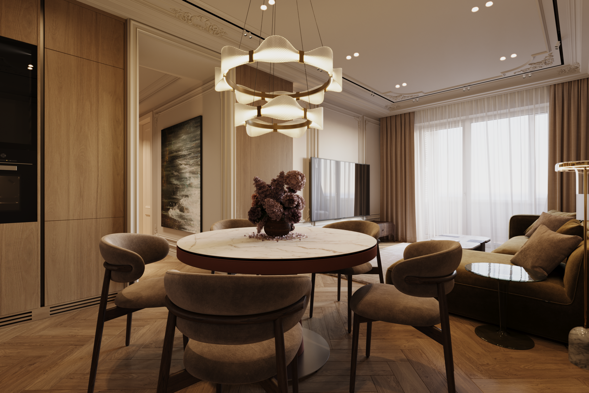 АППАРТАМЕНТЫ «ОЛИМП» / квартира, 105 м². Rezells Architects — студия дизайна жилых и коммерческих интерьеров
