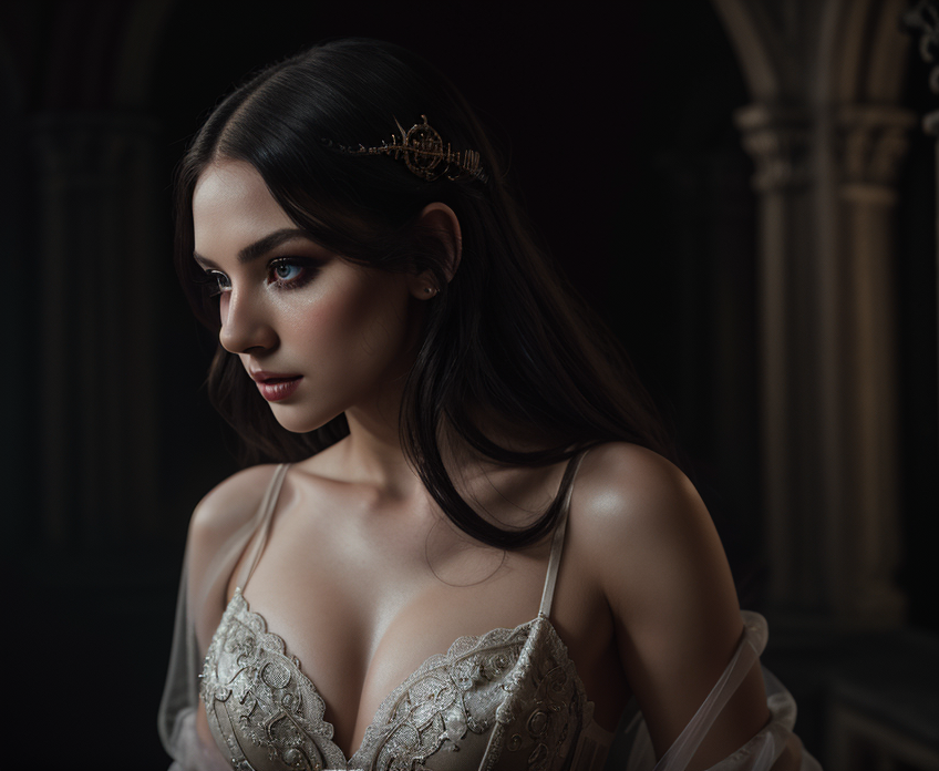 Девушка словно принцесса