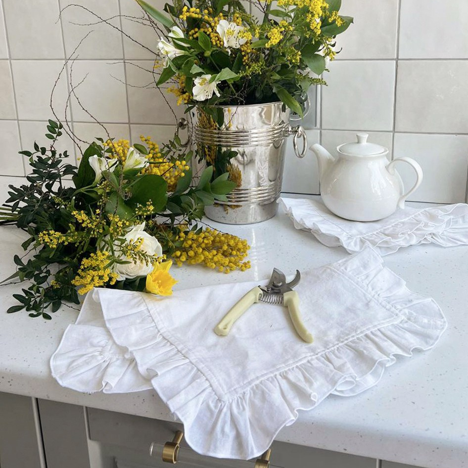 065 Салфетка с рюшами. Эко-одежда для детей