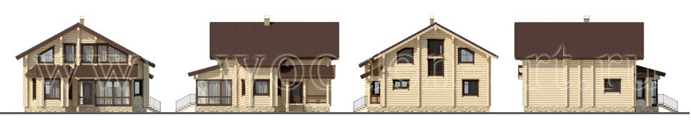 «Медвежье озеро» 270 кв. м. Проекты деревянных домов