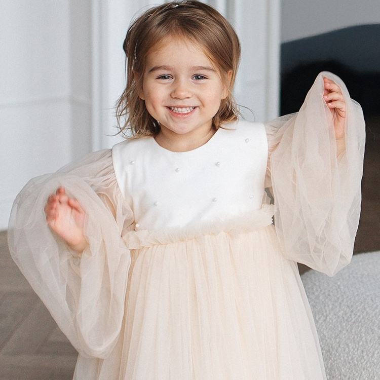 070 Платье пышное. Эко-одежда для детей