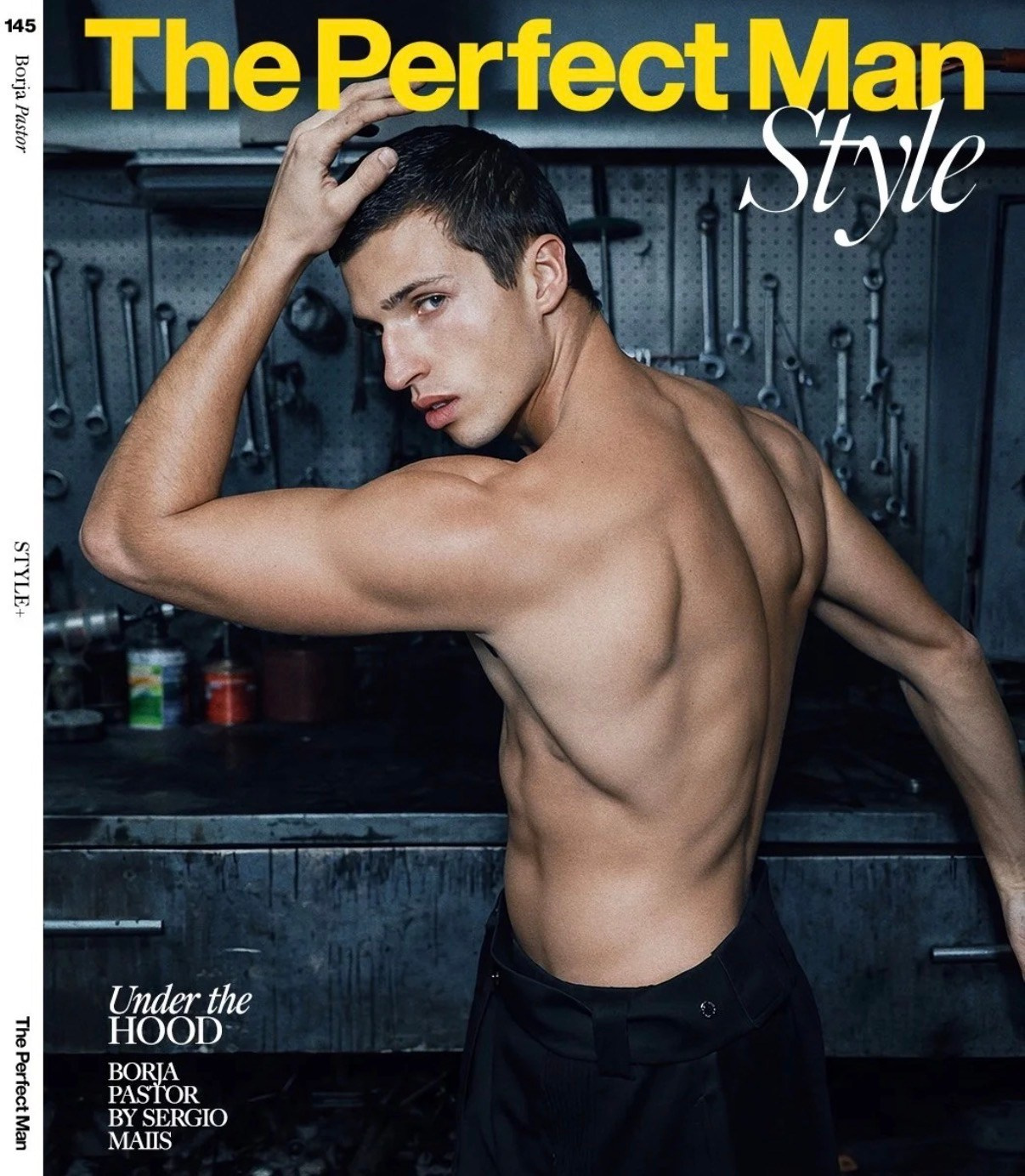 Cover of The Perfect Man Style Magazine featuring Borja Pastor photographed by Sergio Maiis