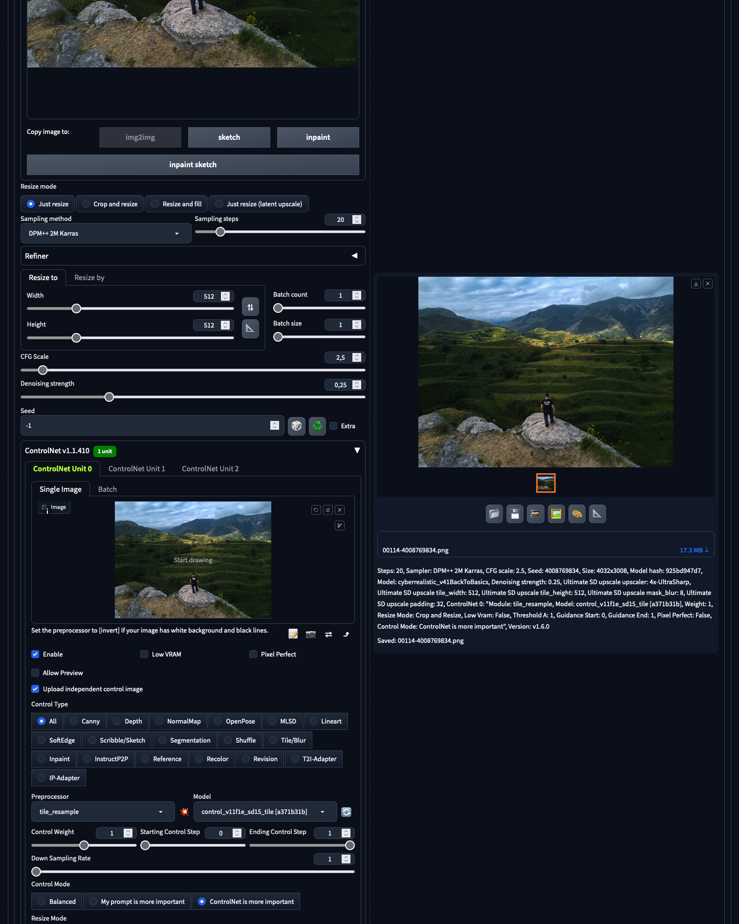 Увеличение фотографии с помощью нейросетей. Фотограф Константин Шамин