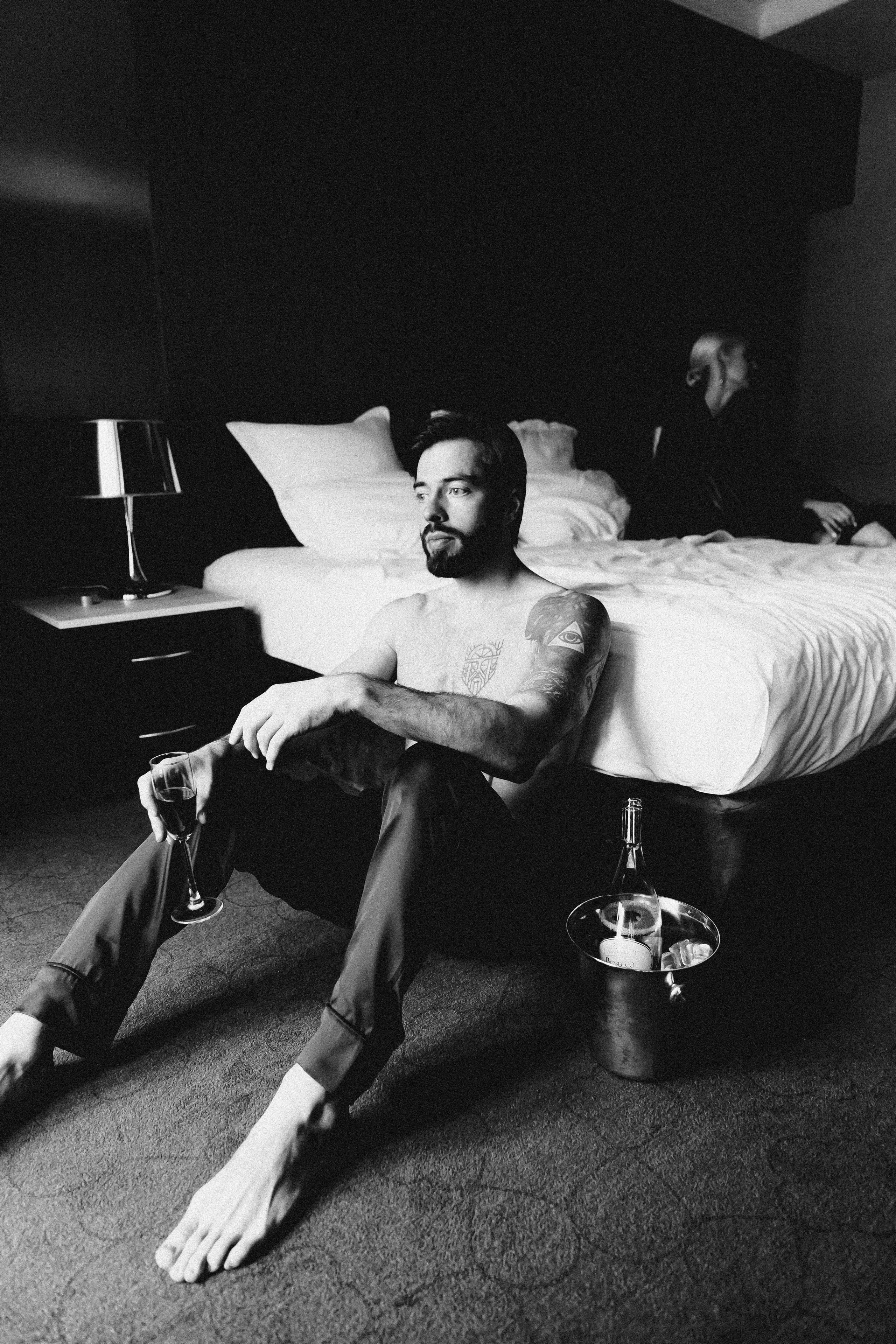 Свадебное. Жених и невеста — утро в отеле. Визуальный художник Лиана Даренская, Москва