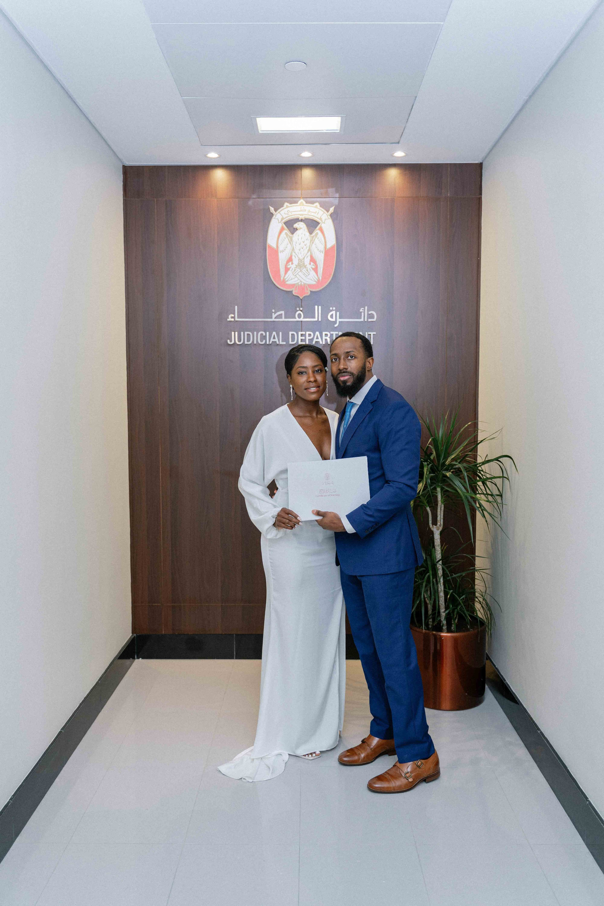 Marriage court in Abu Dhabi | wedding ceremony and photoshoot