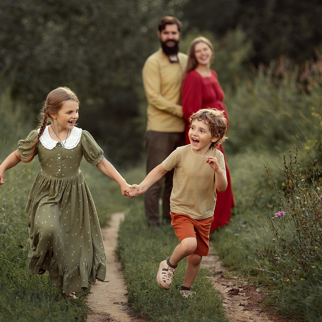 Семейная фотосессия на природе. Tatyana Nadezhdina Family photographer