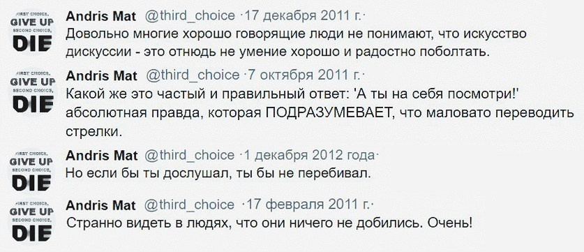 Twitter. ХРОНИКИ ХРОНОСА