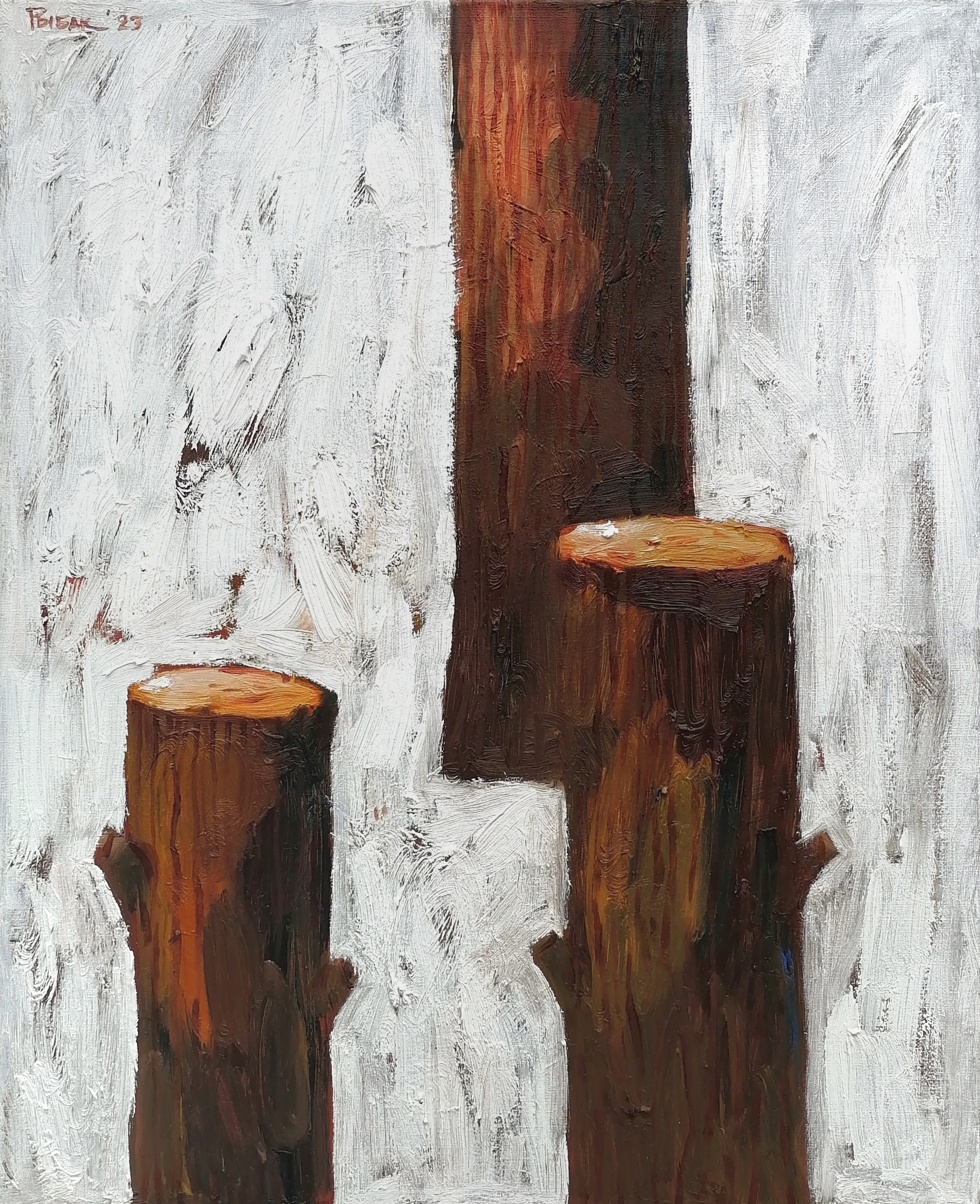 Холсты про Труд. Художник Рыбак Николай