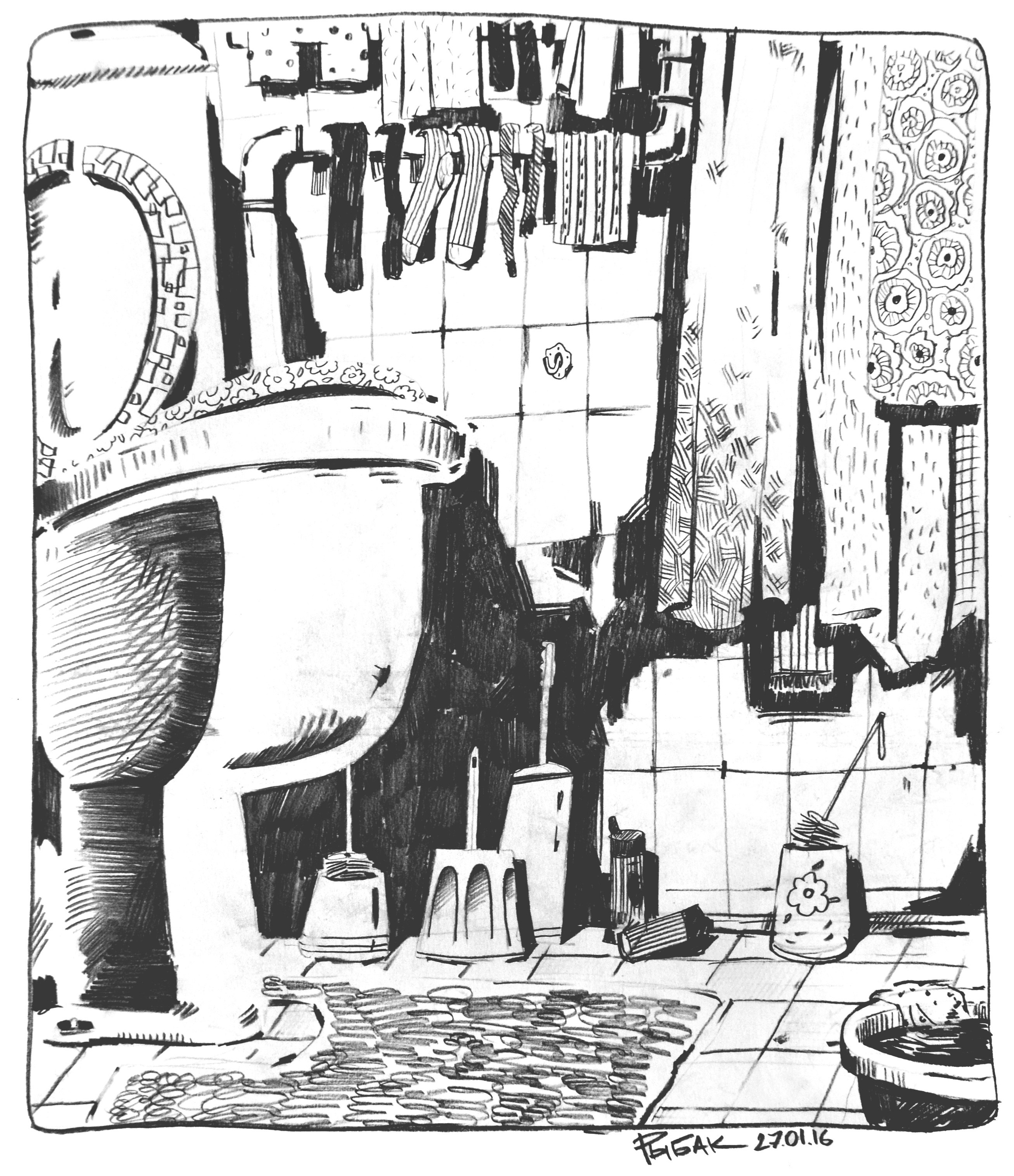 Графика 2016. Художник Рыбак Николай