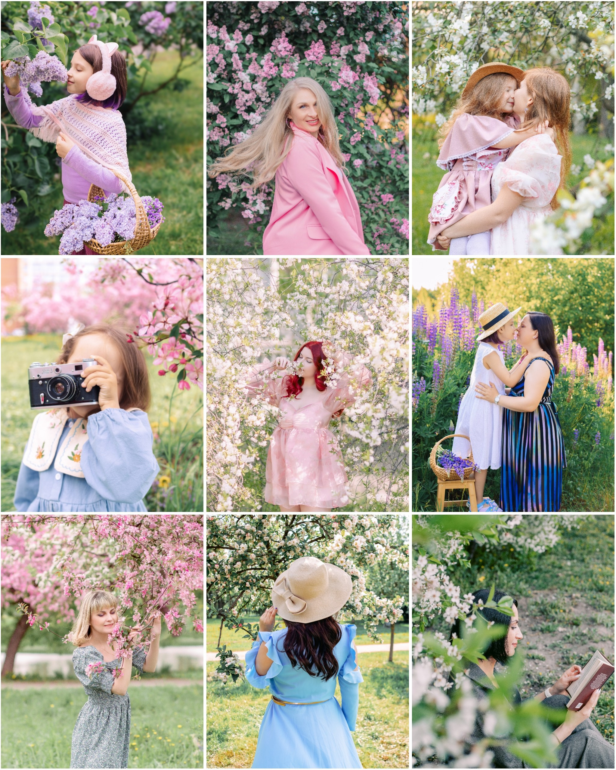 Фотосессия в цветении яблонь, сирени, люпинов. Фотограф в Санкт-Петербурге, Анна Скворцова