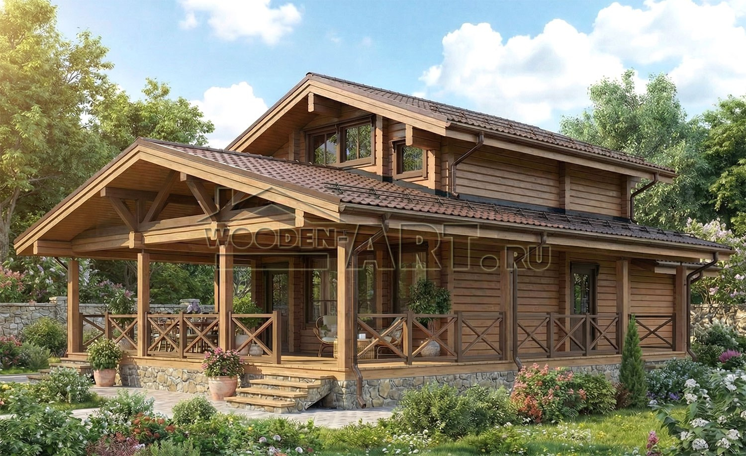 «Яхрома» 187 кв. м. Проекты деревянных домов. Архитектор Ольга Мальцева