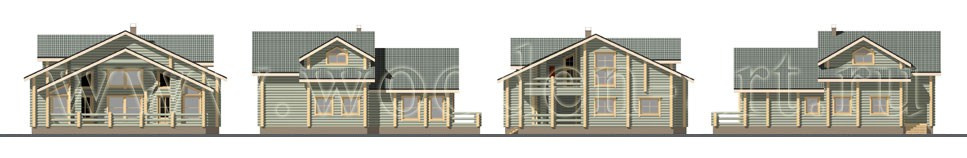 «Красное село» 504 кв. м. Проекты деревянных домов