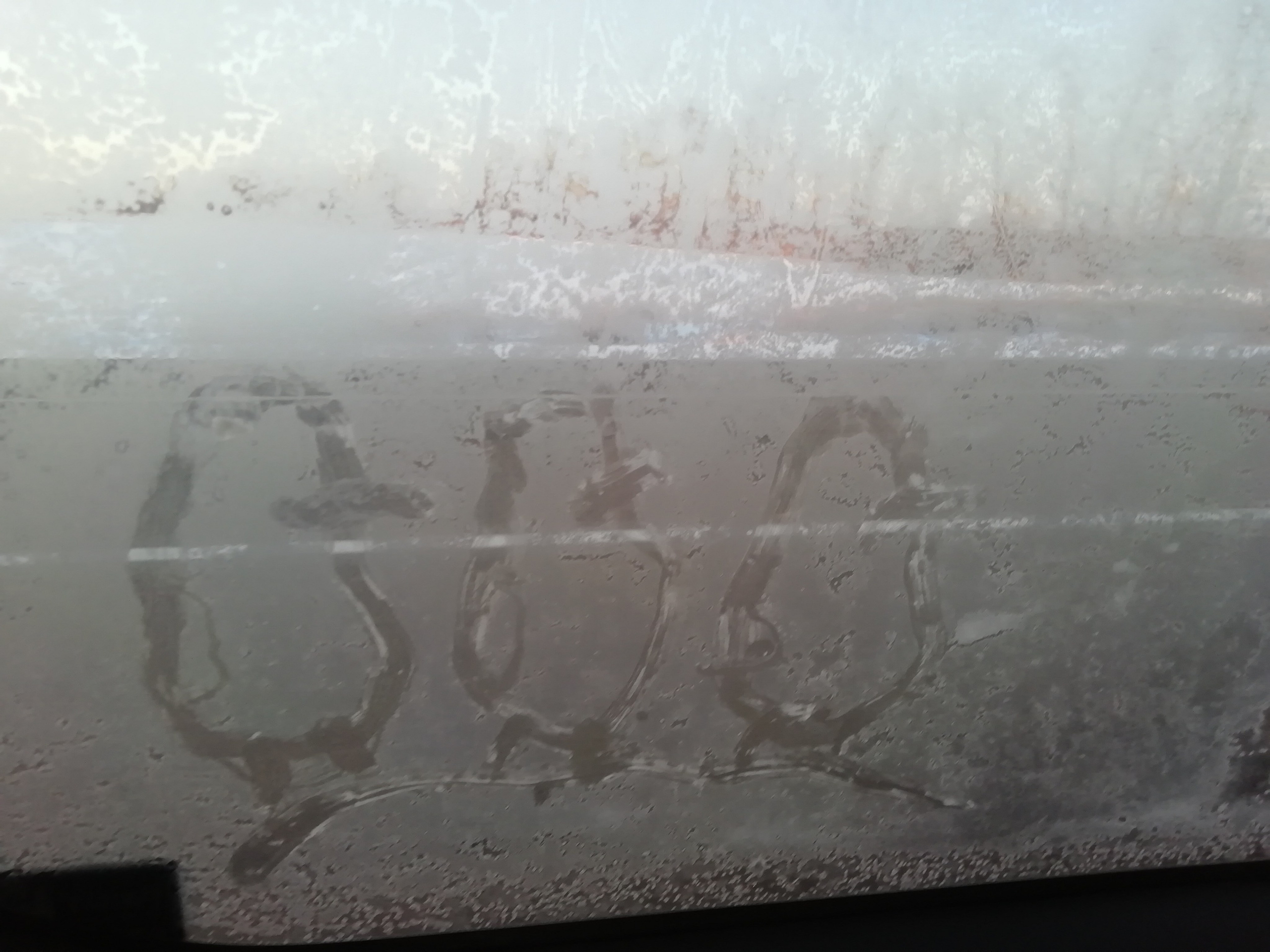 Рисункинаокнахавтобуса. Художник Рыбак Николай