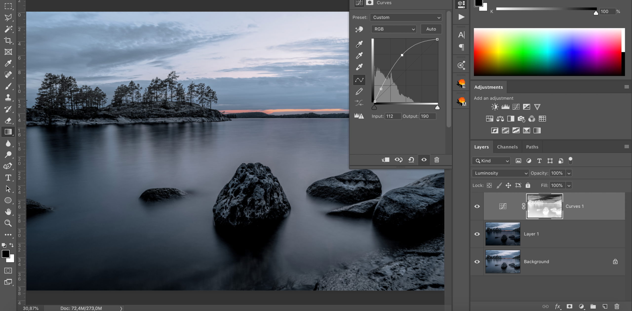 Яркостные маски [2/6]. Основные виды масок. Фотограф Константин Шамин