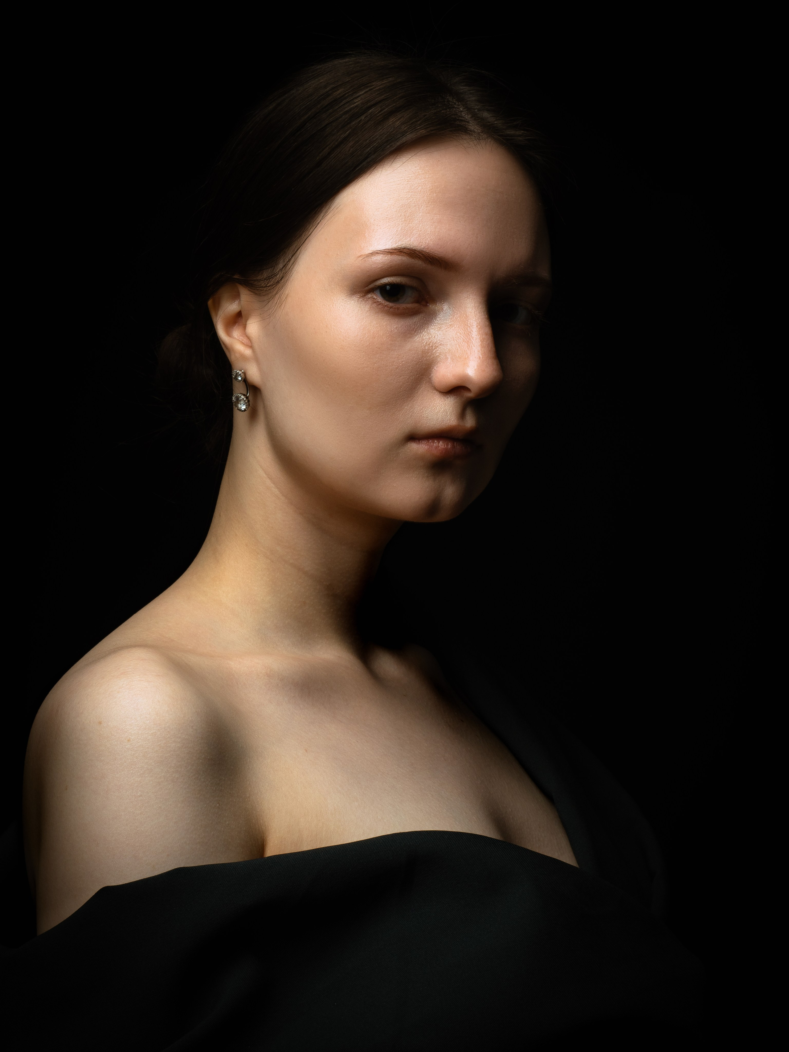 Женский классический портрет в студии