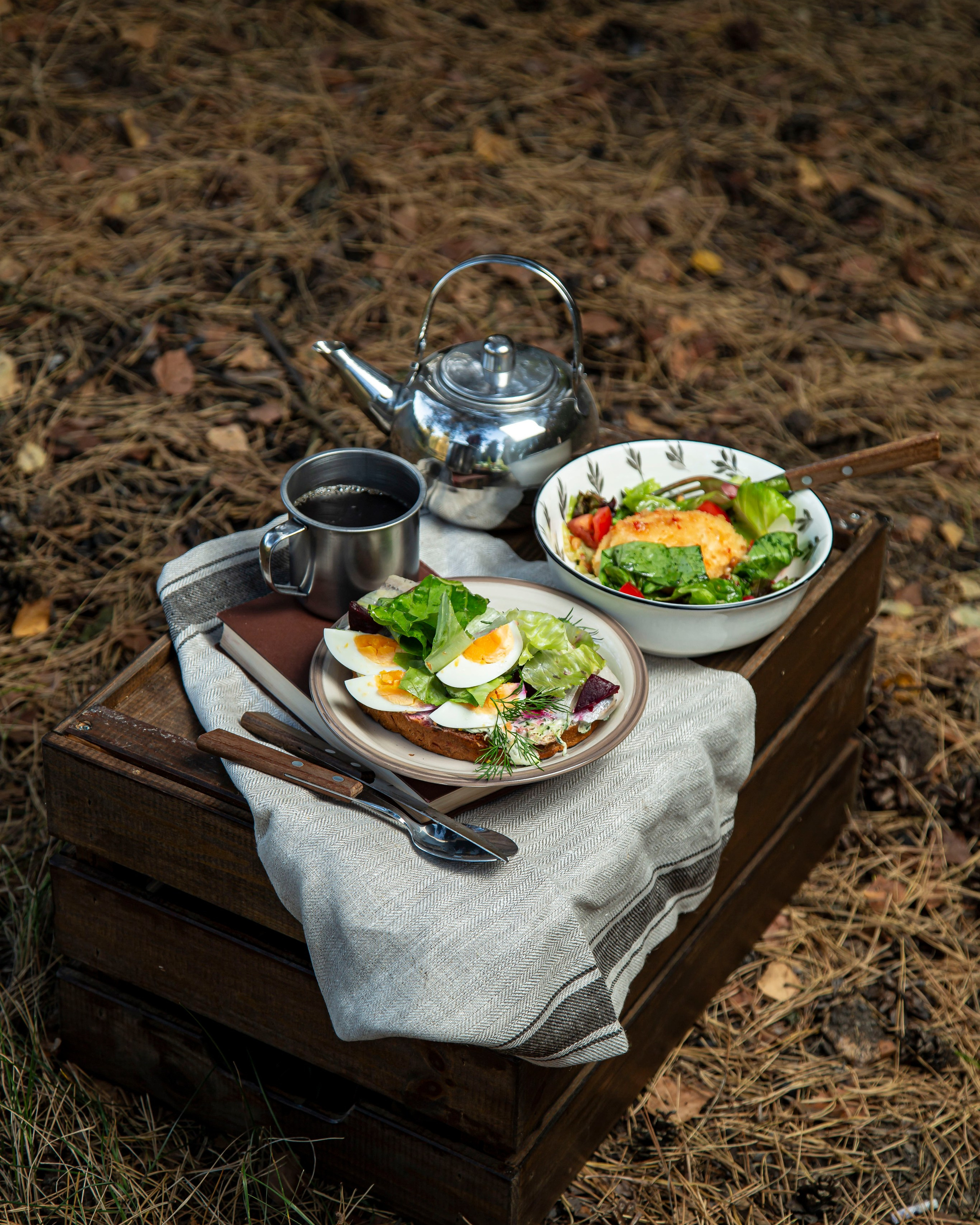 Съемка в лесу, фото пикника в лесу