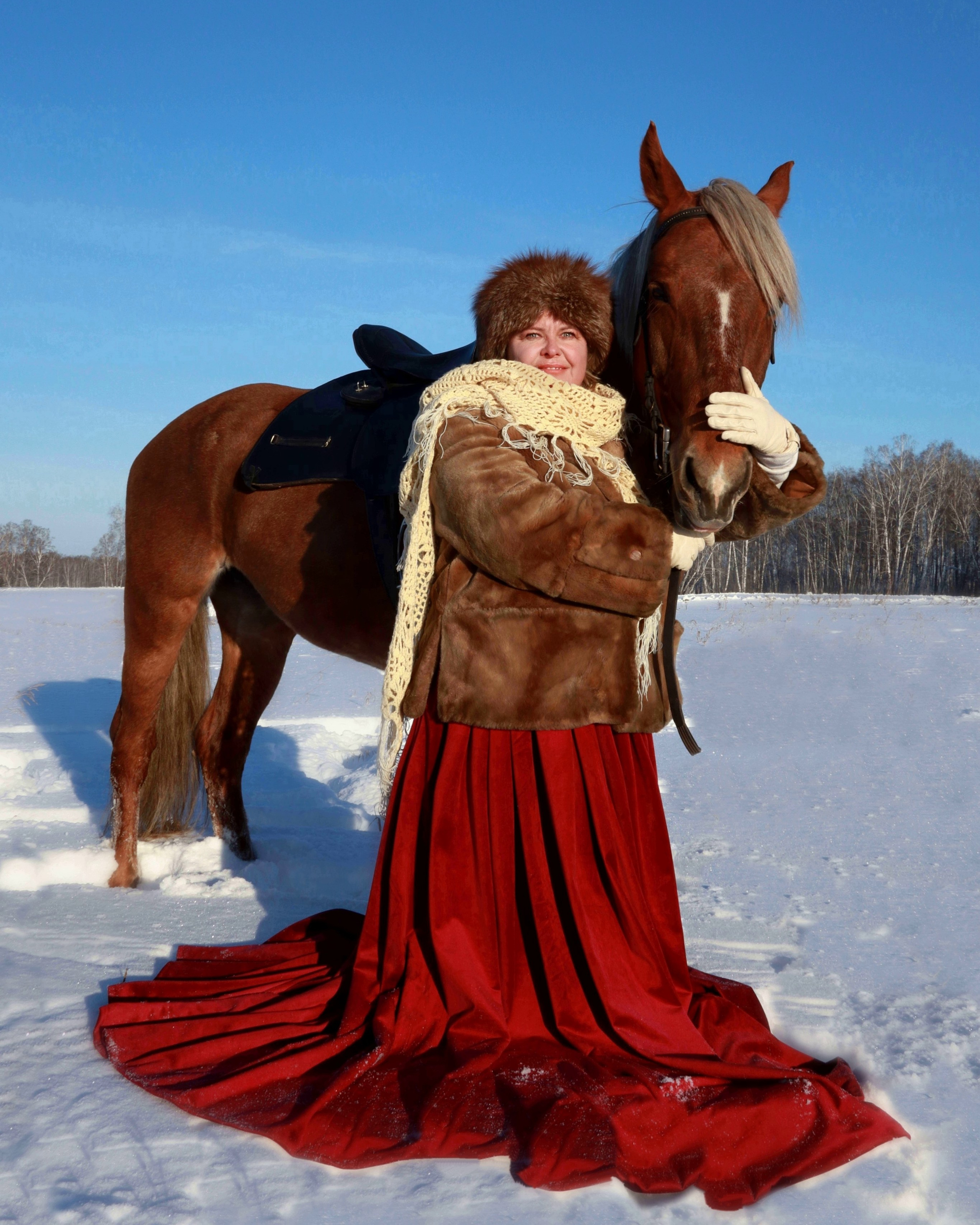 Зимняя конная охота. Фотохудожник Светлана Финадеева. Челябинск