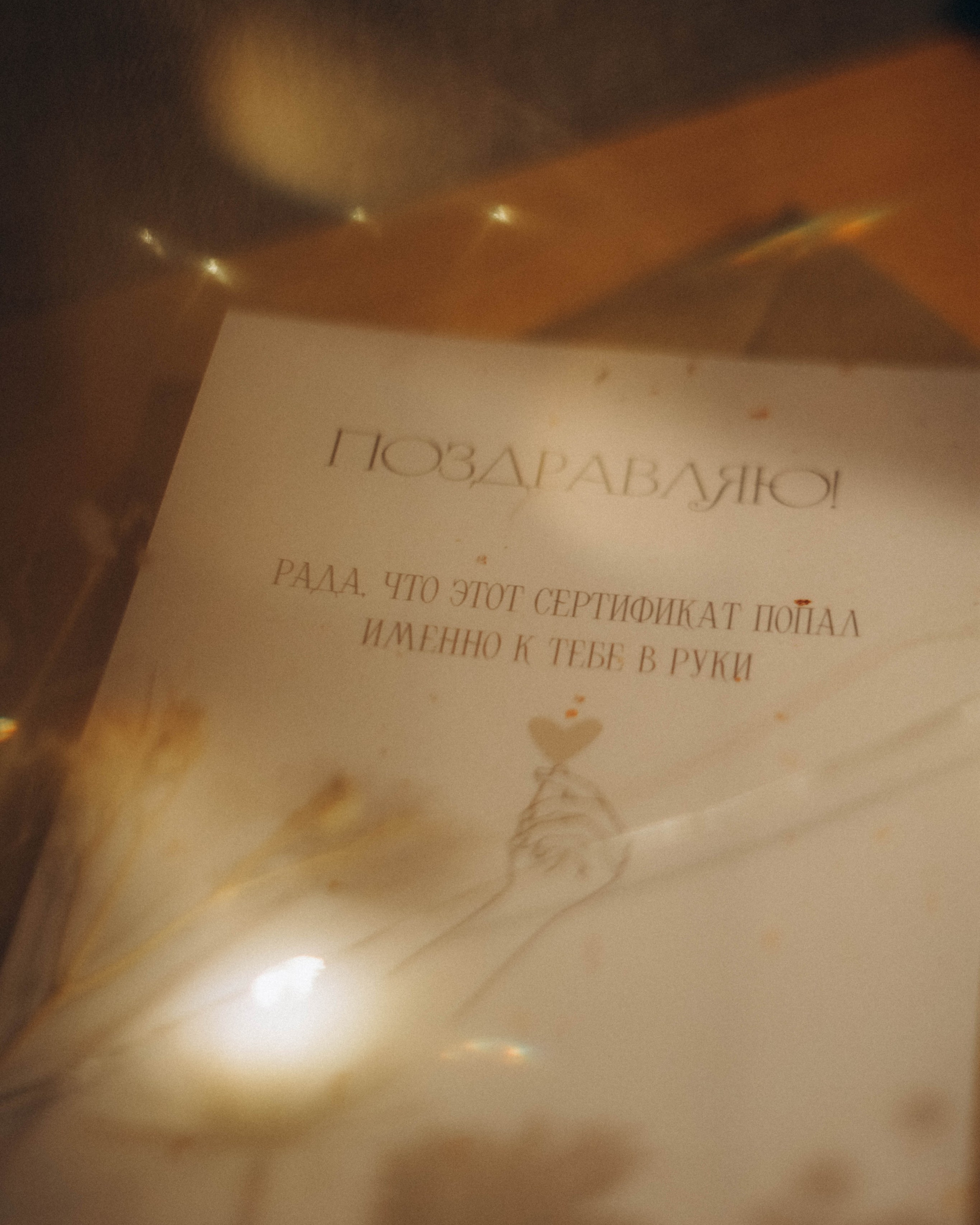 Сертификат. Портретный фотограф Дарья Бахматова | Нижний Новгород